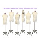 dress form Industry Grade Young Men Half Body Dress Form with Partial Legs (607YA)